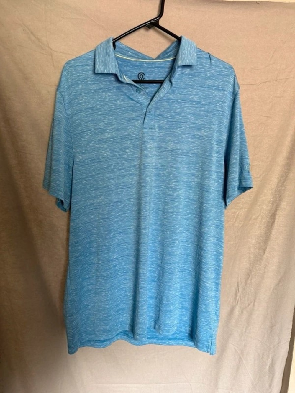 Men’s Heathered Sky Blue Polo Shirt